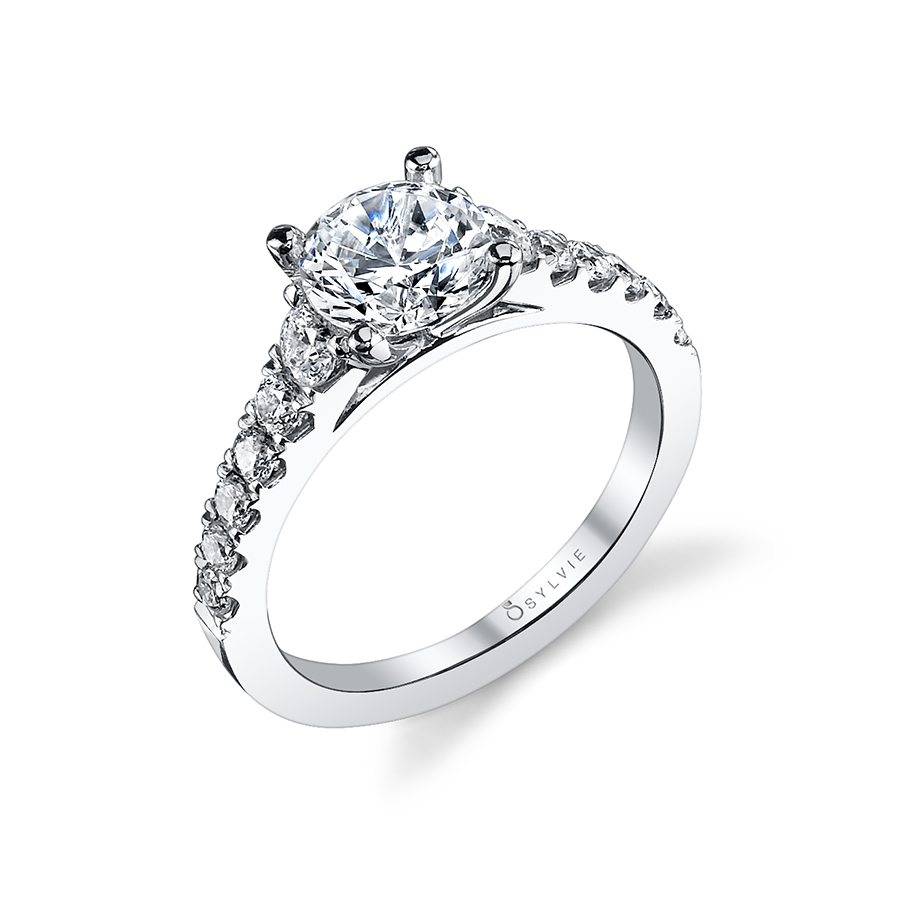 engagement ring with multiple diamonds