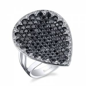 Black and White Diamond Fashion Ring
