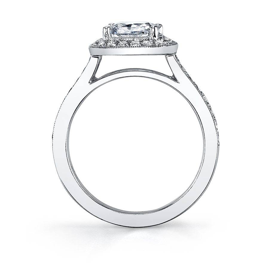 Profile Image of a Modern Halo Engagement Ring