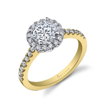 Adrienne – Classic Halo Engagement Ring
