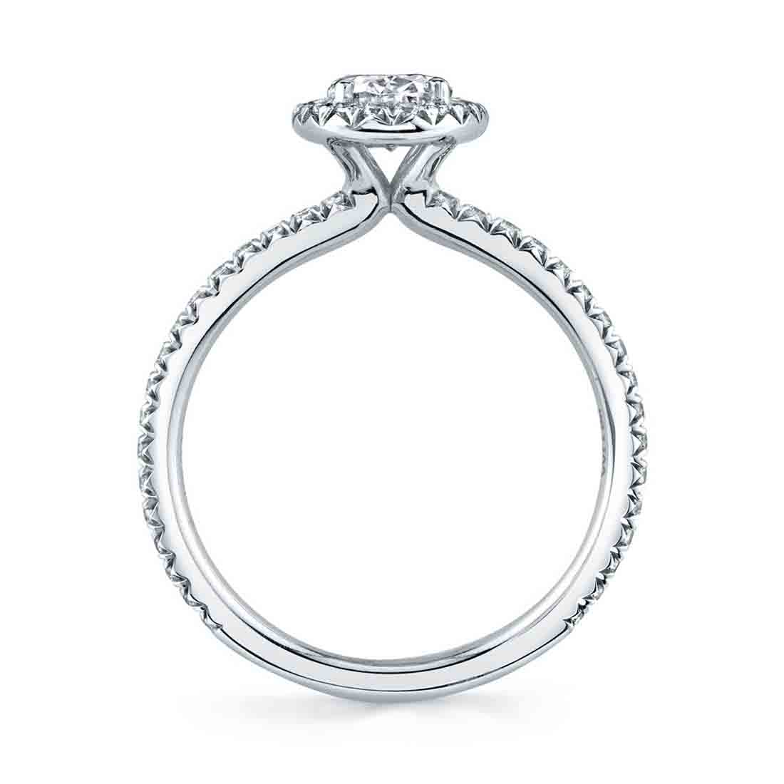 Oval Cut Classic Halo Engagement Ring