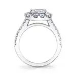 Cushion Cut Engagement Ring with Halo