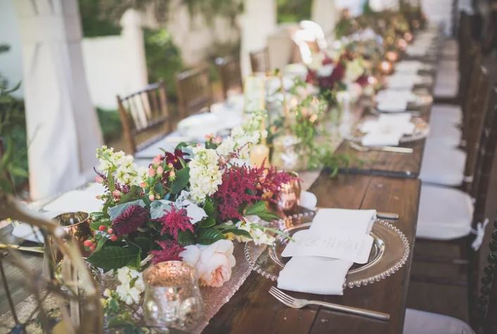 fall inspired wedding centerpieces
