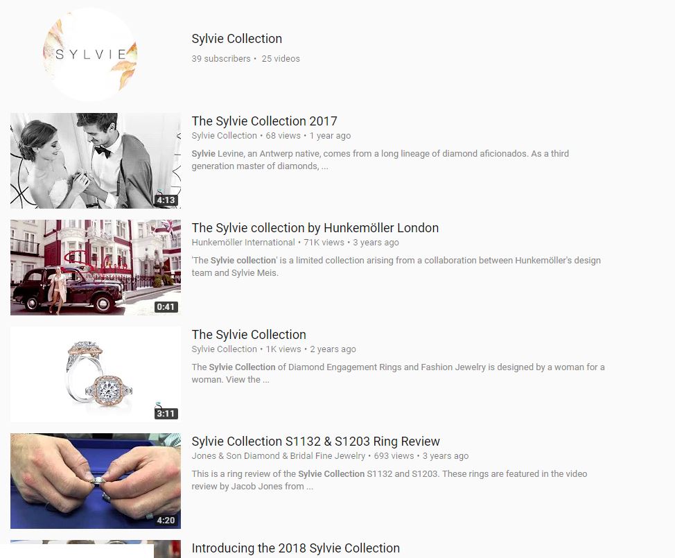 sylvie collection video marketing