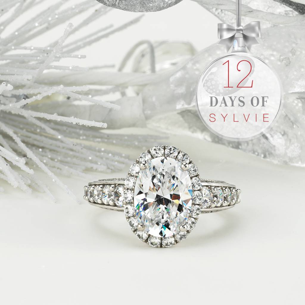 oval engagement ring with halo