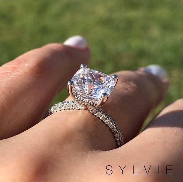 solitaire oval engagement ring sylvie S2093