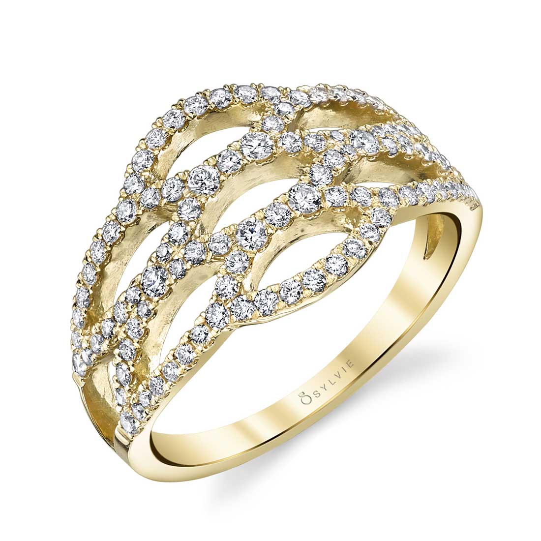 Marquise Diamond Ring FR718 YG Sylvie