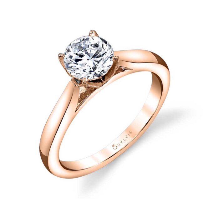 Modern Solitaire Engagement Ring