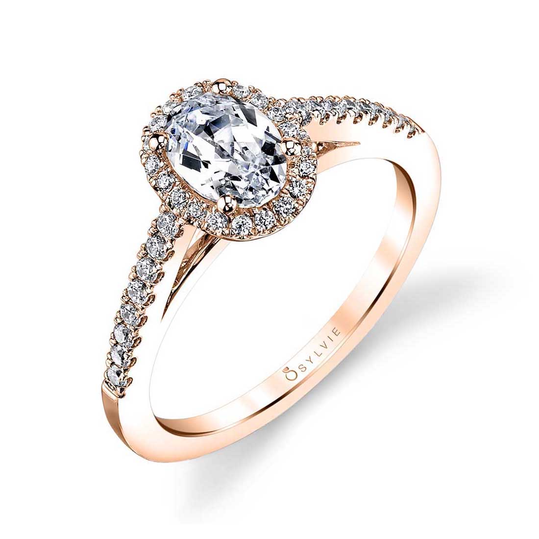 halo oval engagement rings