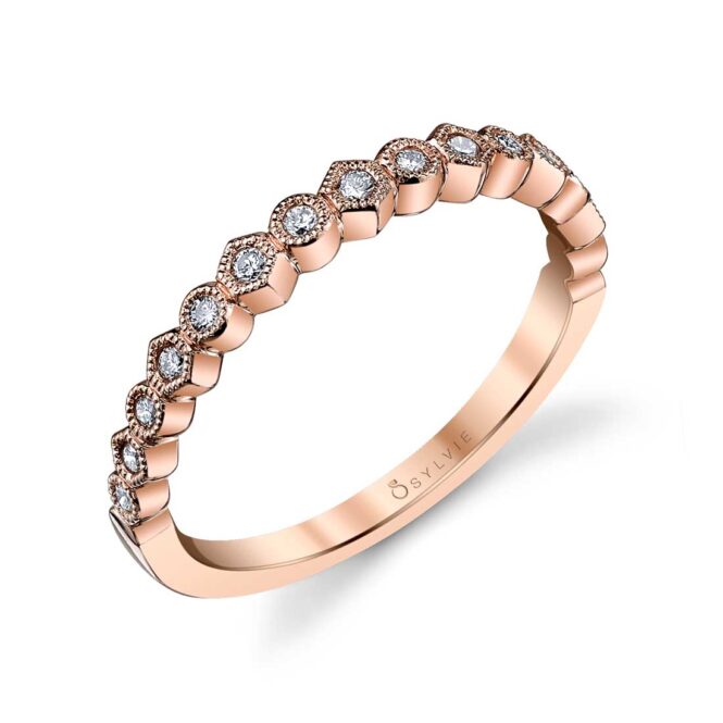 Rose Gold Stackable Wedding Band