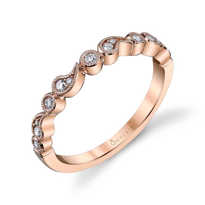 Rose Gold Stackable Wedding Band