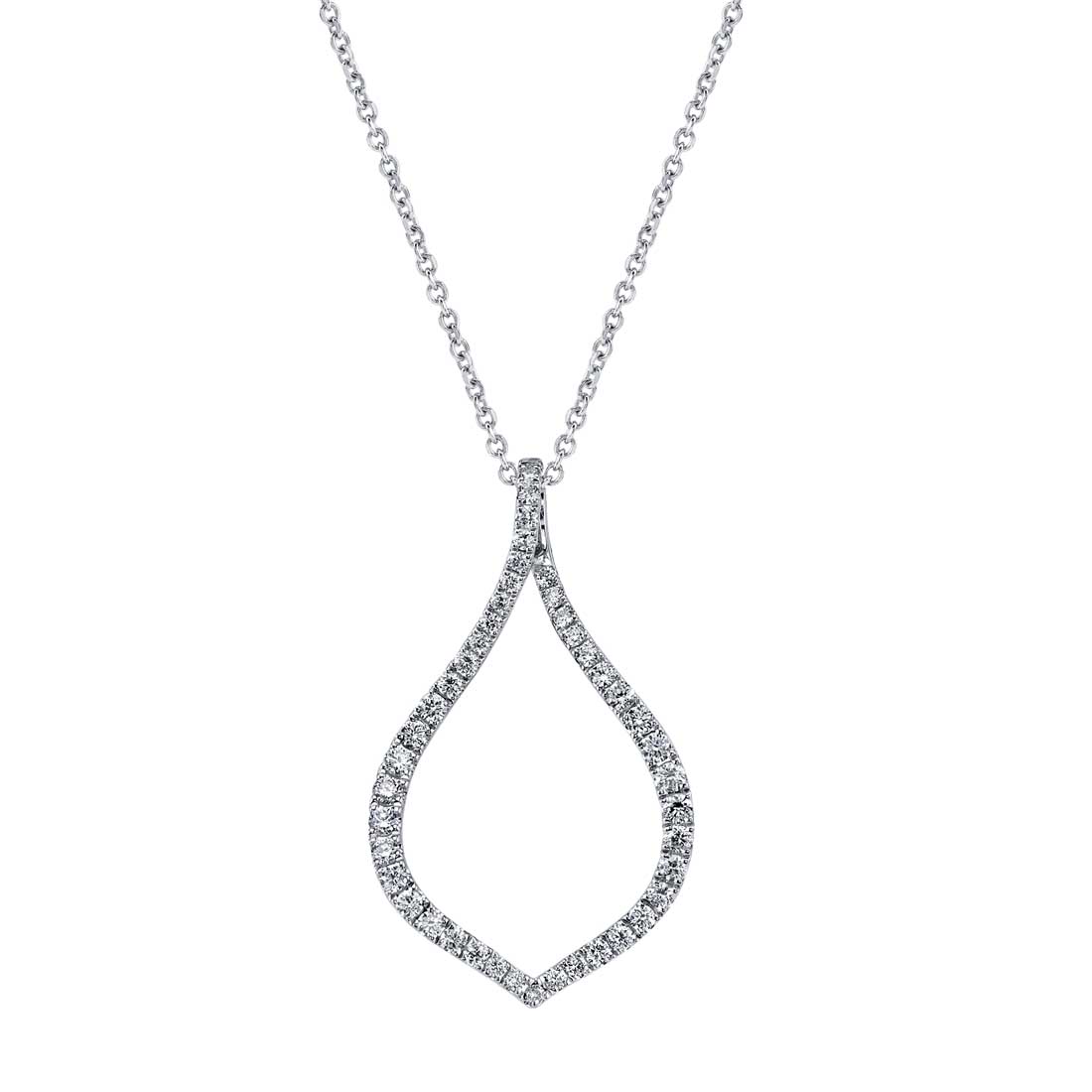 Teardrop Diamond Necklace