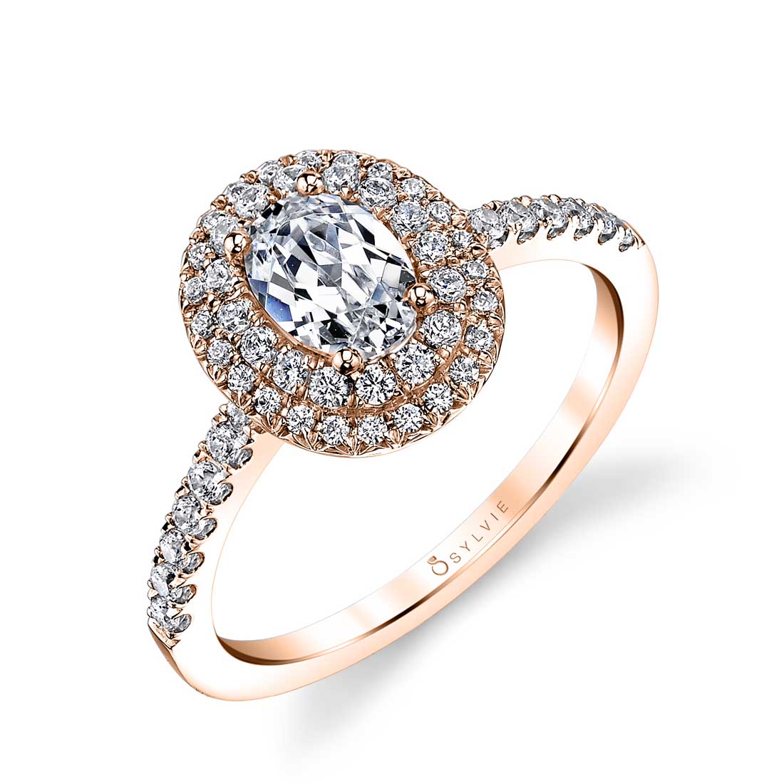 Double Halo Engagement Ring