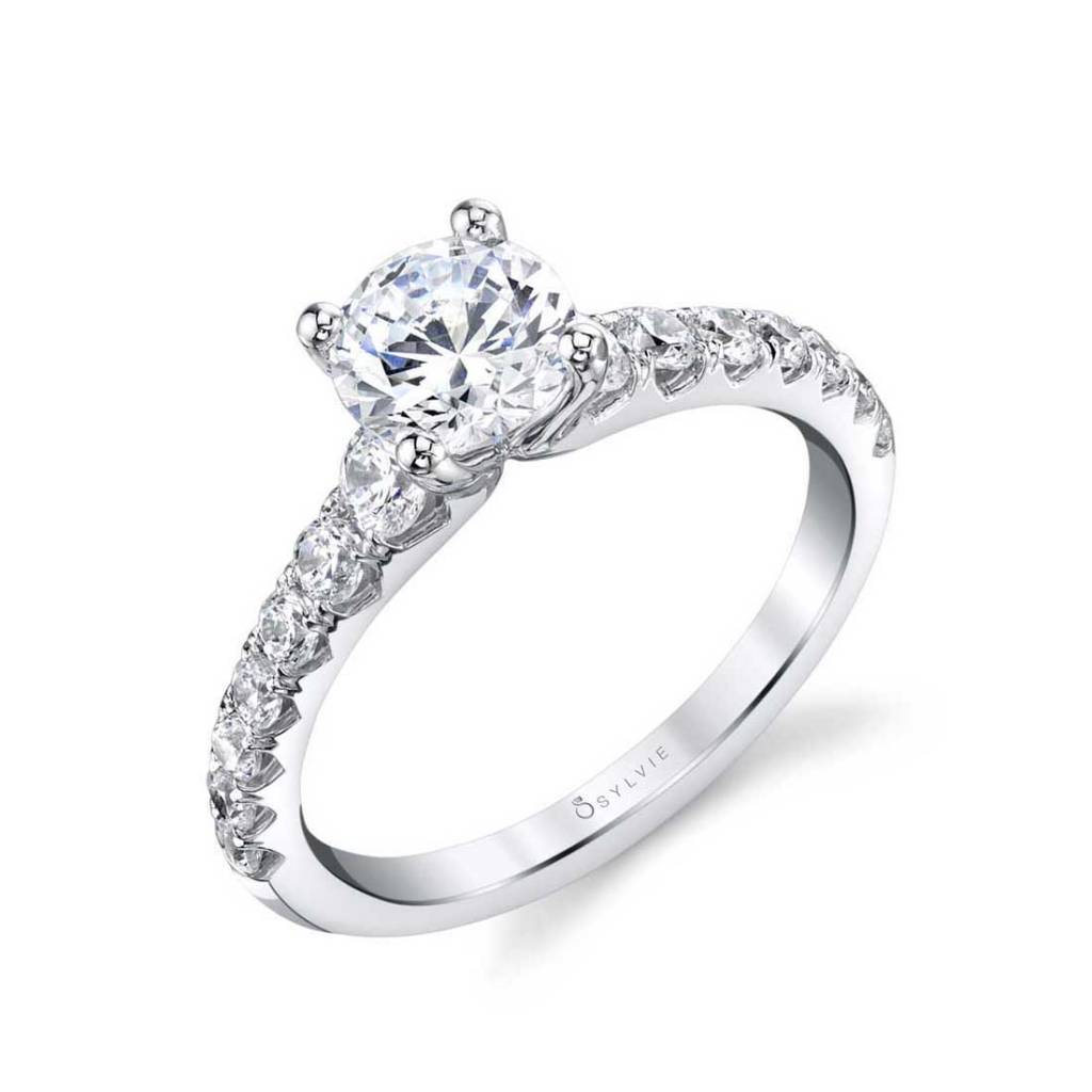 Round solitaire engagement ring S1860 Sylvie