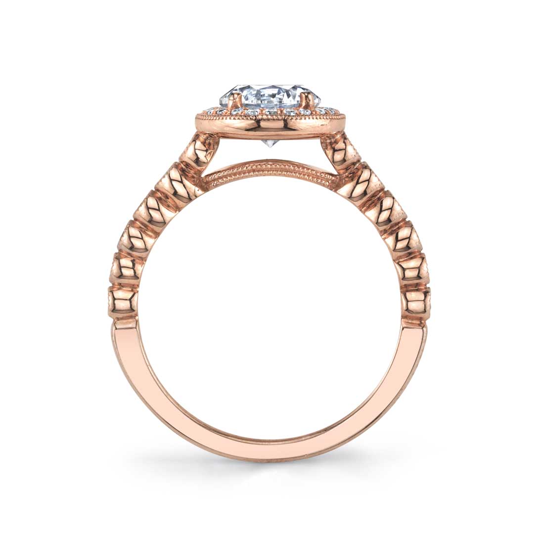 Stackable Engagement Ring with Halo