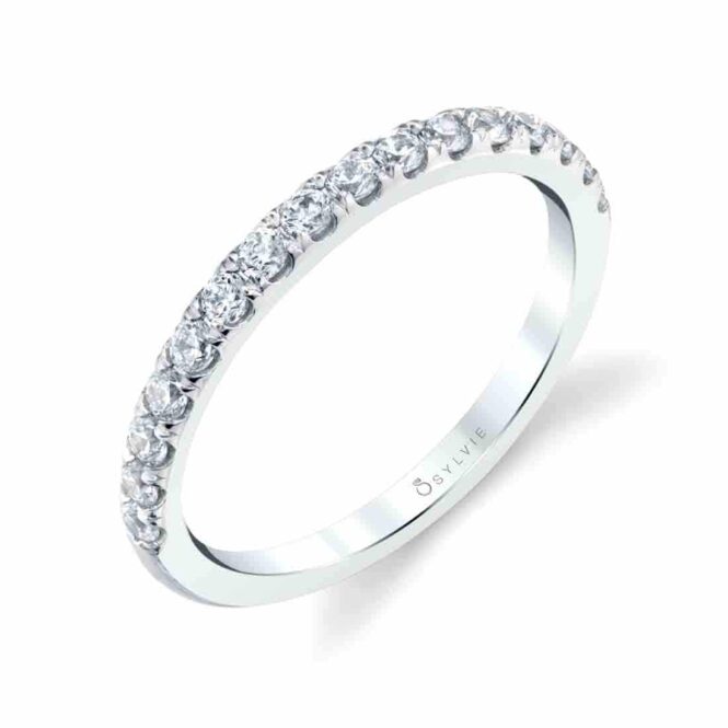 White Gold Halo Engagement Ring 