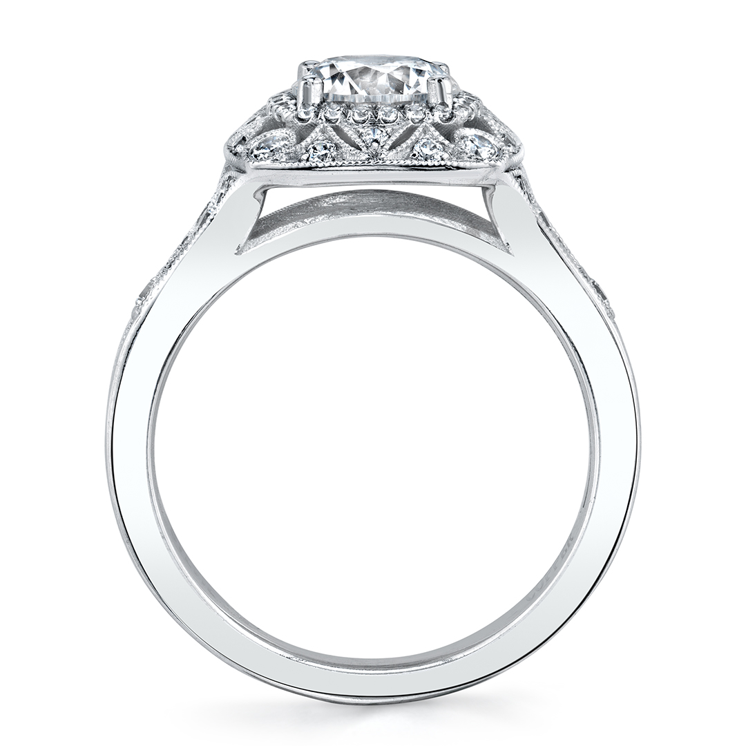 Profile Image of a Vintage Inspired Engagement Ring