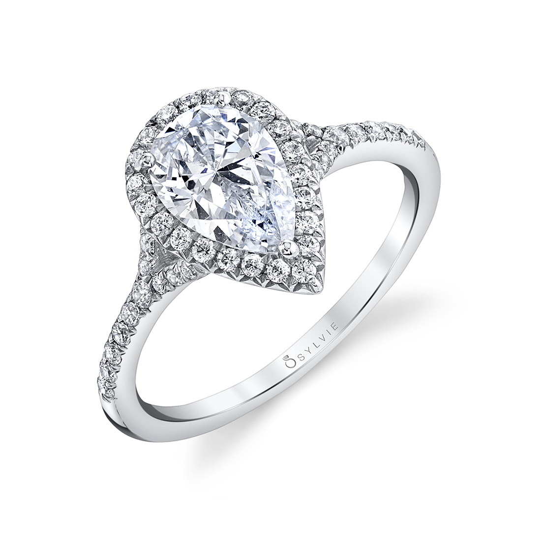 pear shaped engagement ring sylvie 
