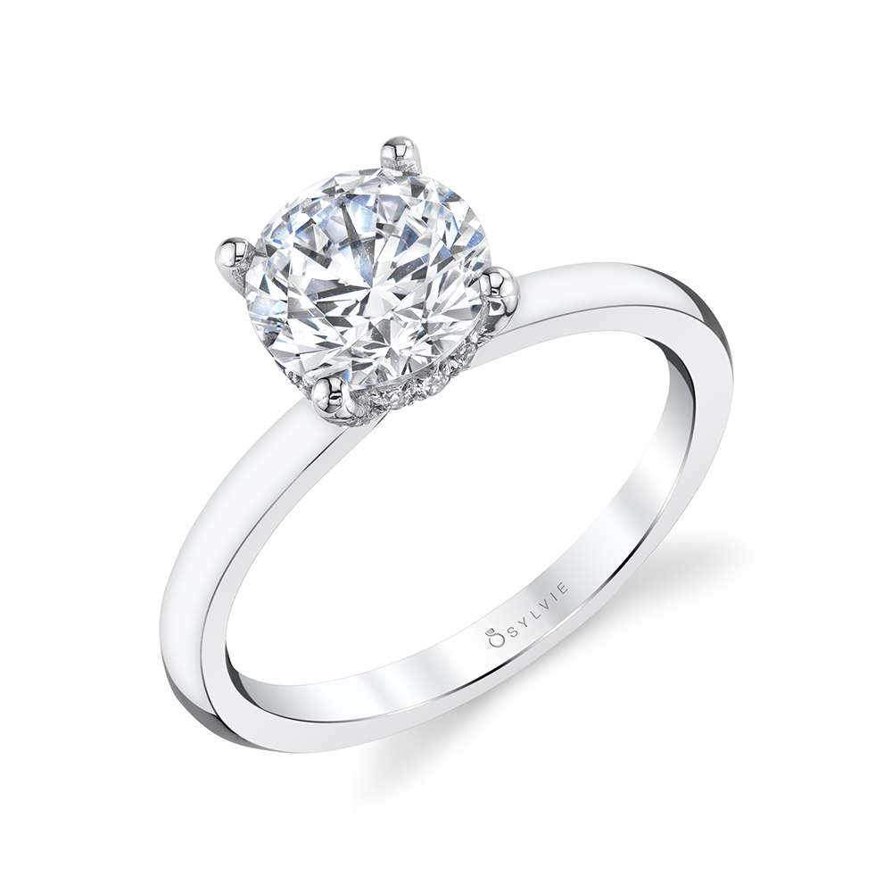 solitaire engagement ring sylvie S2393
