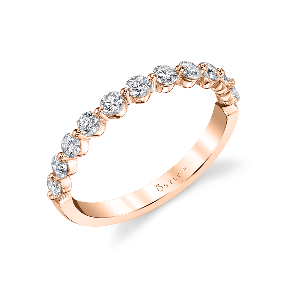 Profile Image of a Single Prong Engagement Ring in white gold 
