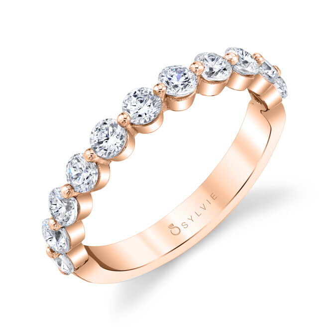 Profile Image of a Single Prong Engagement Ring in White Gold - Karol