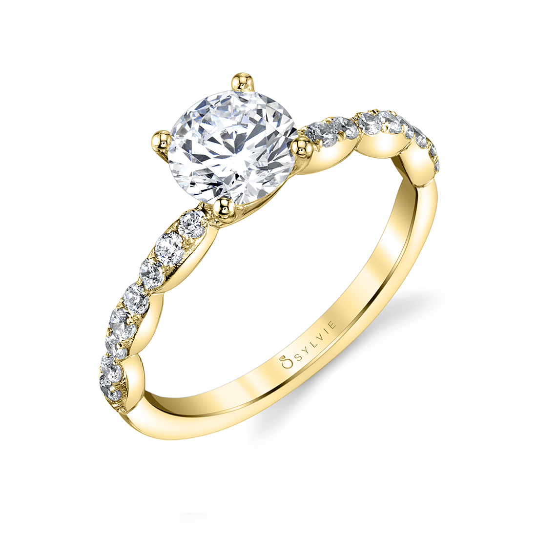 Simple Classic Engagement Ring in Yellow Gold - Chiara