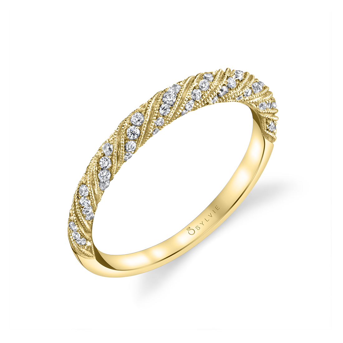 Unique Engagement Ring in Yellow Gold