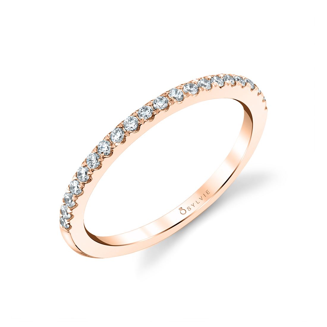 Classic Diamond Band in Rose Gold