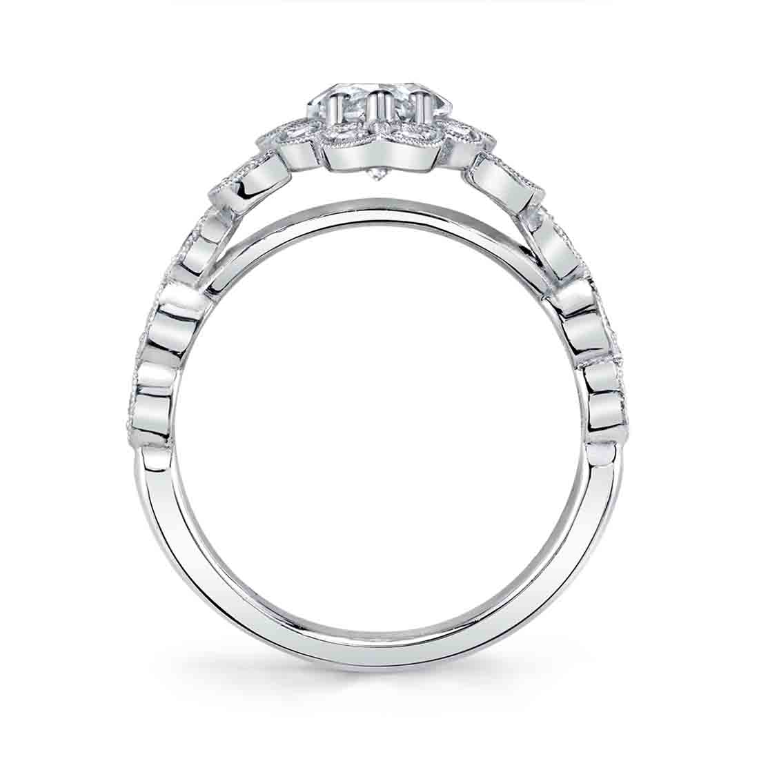 Profile Image of the Flower Engagement Ring - Jori