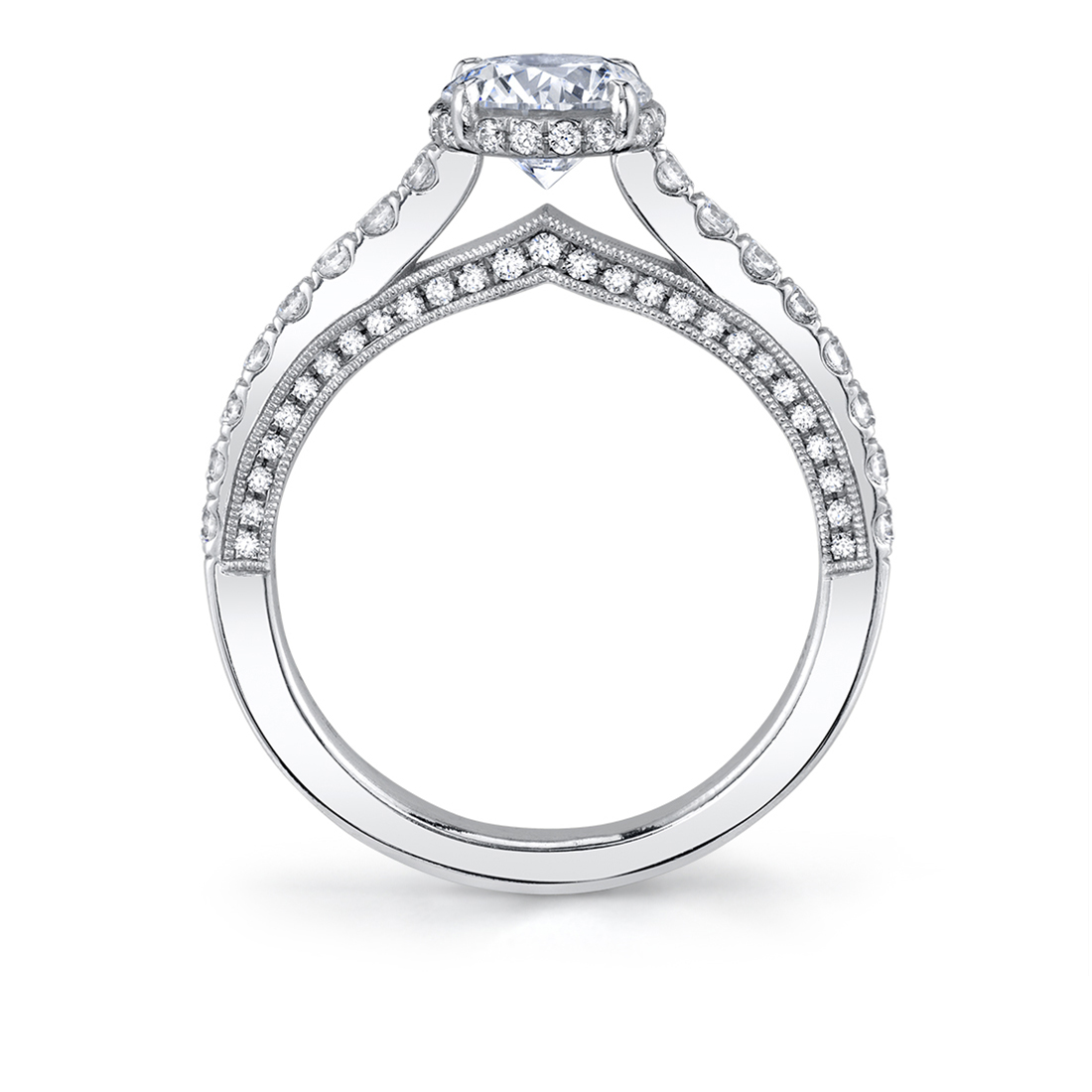 Profile Image of Hidden Halo Engagement Ring - Marianna