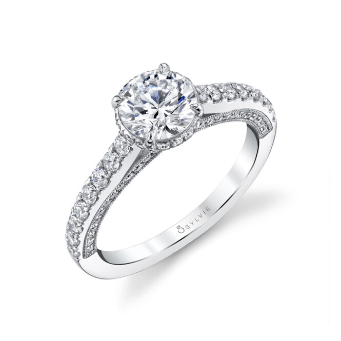 Profile Image of Hidden Halo Engagement Ring - Marianna
