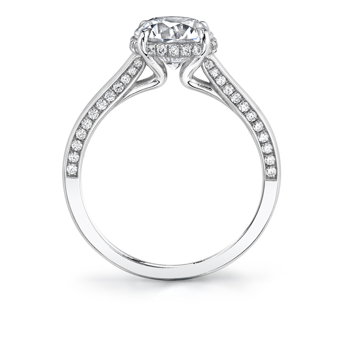 Profile Image of Hidden Halo Engagement Ring with Diamond ProfileILElvie