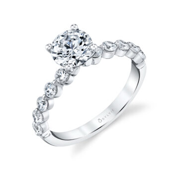 Single Prong Engagement Ring 