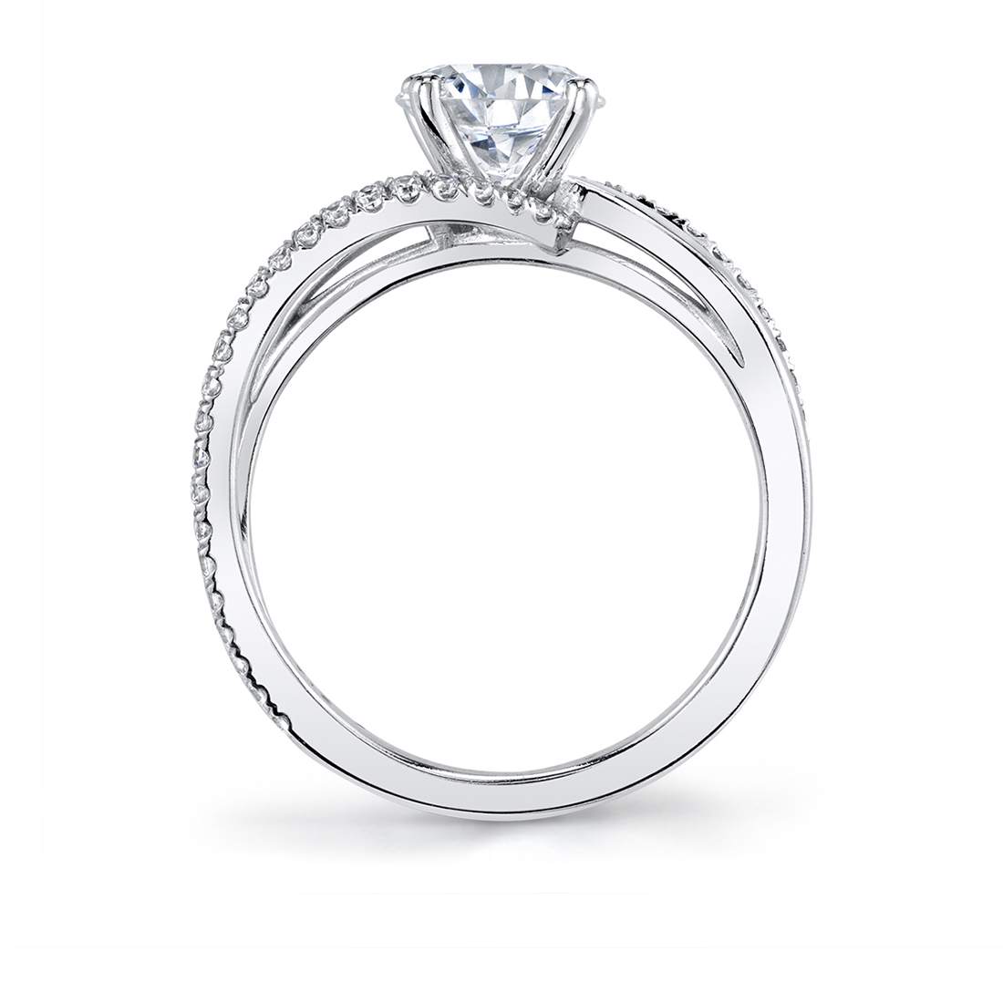 Profile Image of a Split Band Engagement Ring - Flavia