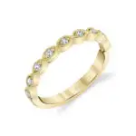 Stackable Diamond Ring in Yellow Gold
