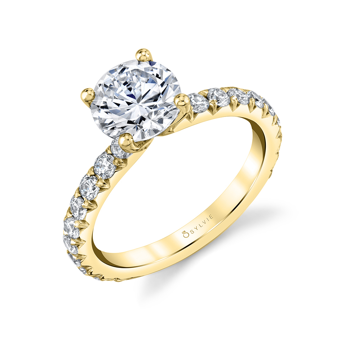 Engagement ring with wide band - Querida
