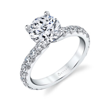 wide band engagement ring