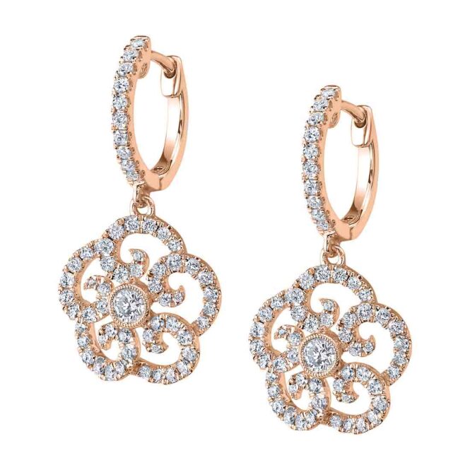 Flower Diamond Earrings
