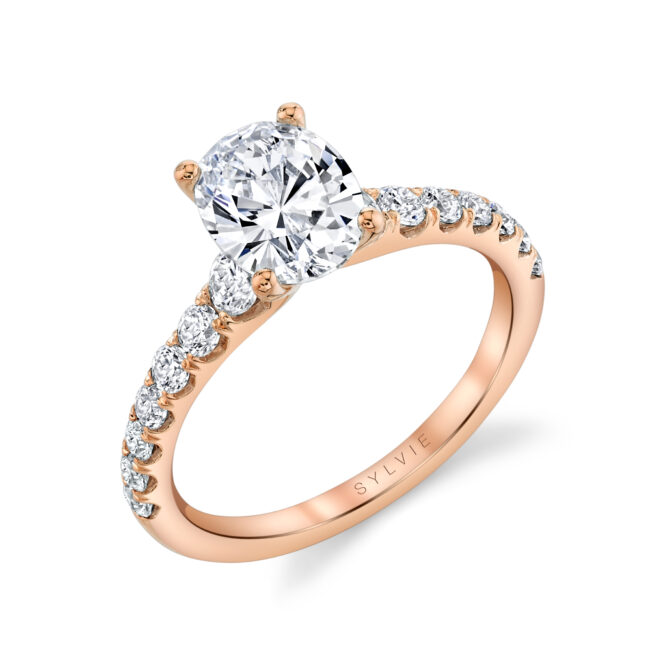 S1860 Sylvie Oval Engagement Ring