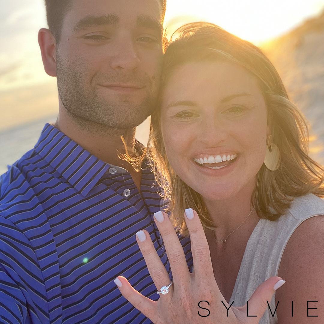 Sylvie Bridal Spotlight Lauren L. Showing Off her Engagement Ring