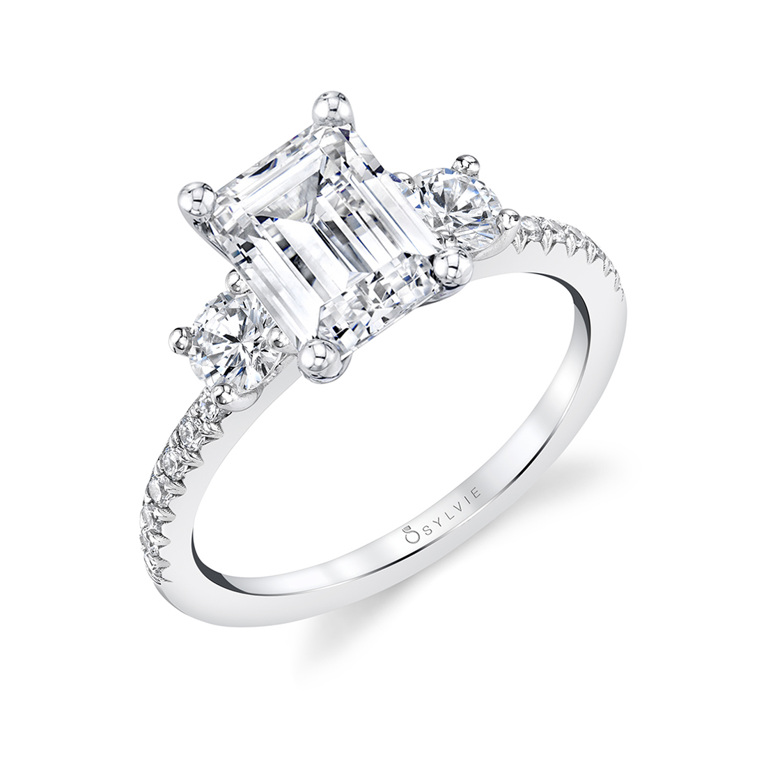 Emerald Cut Engagement Ring  by Sylvie