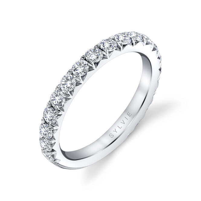 side view of a Wide Band Engagement Ring - Marlise - S2793