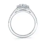 profile image of a unique oval engagement ring