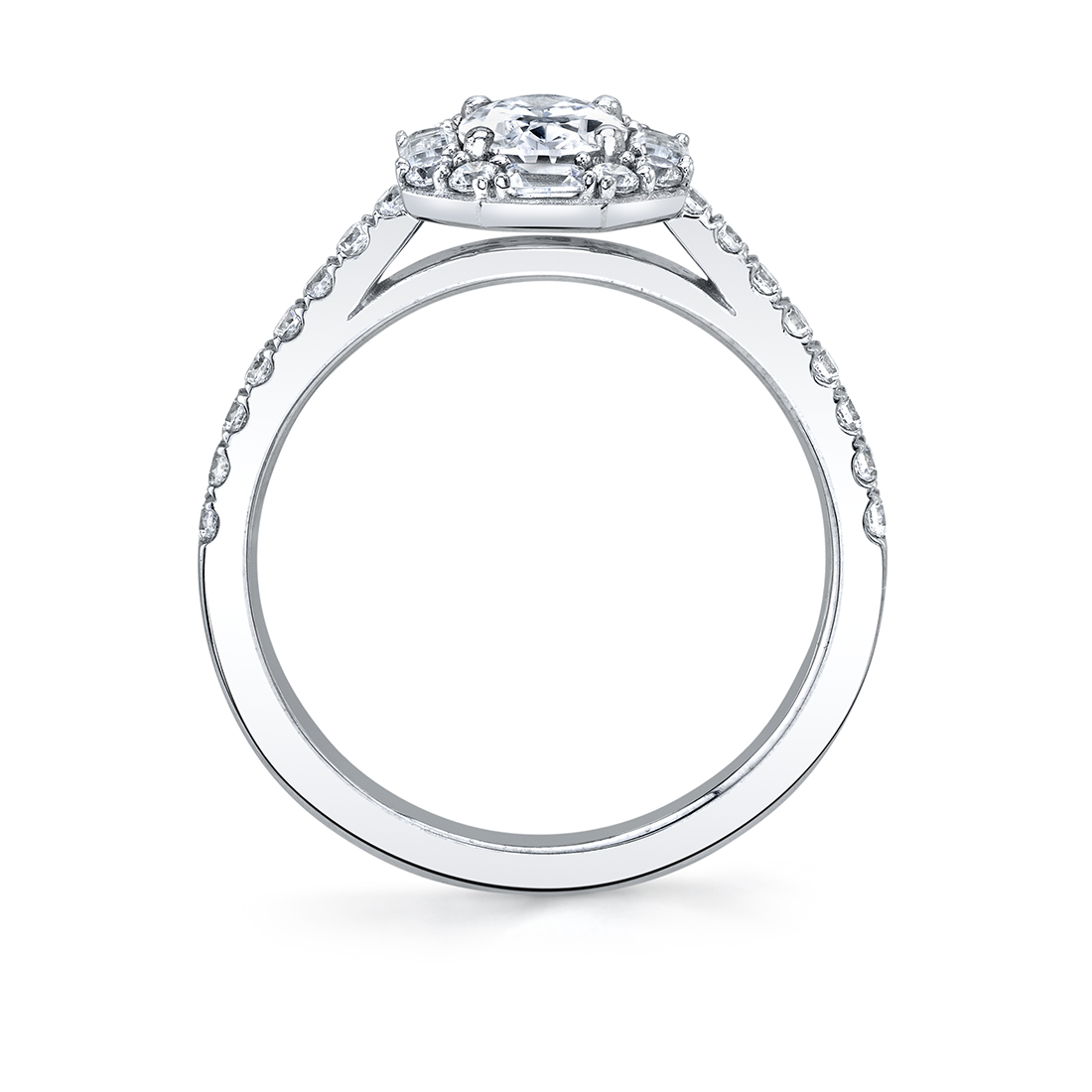 profile image of a unique oval engagement ring