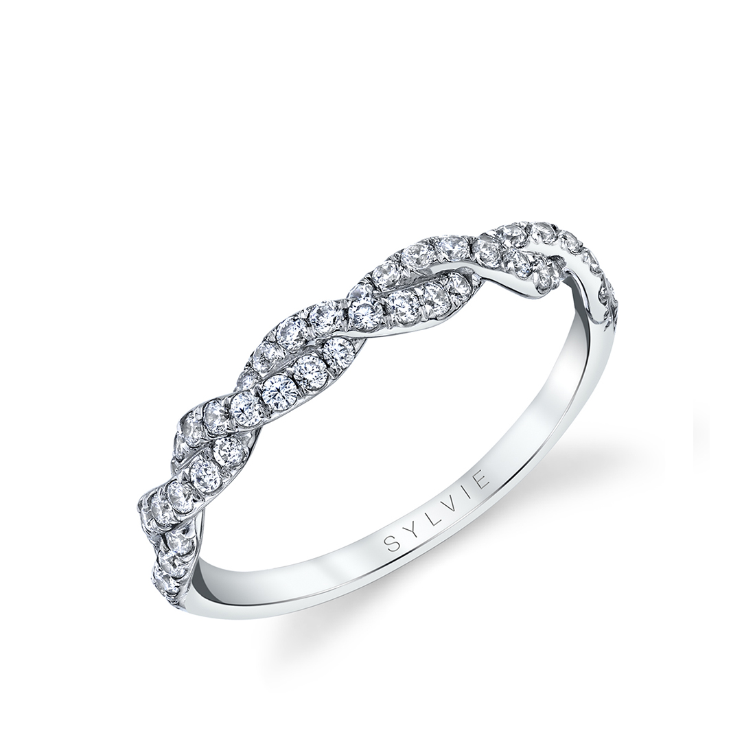 Spiral Engagement Ring with Halo