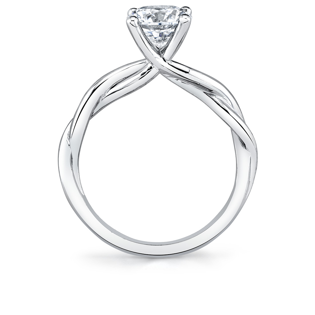 profile image of a twist engagement ring