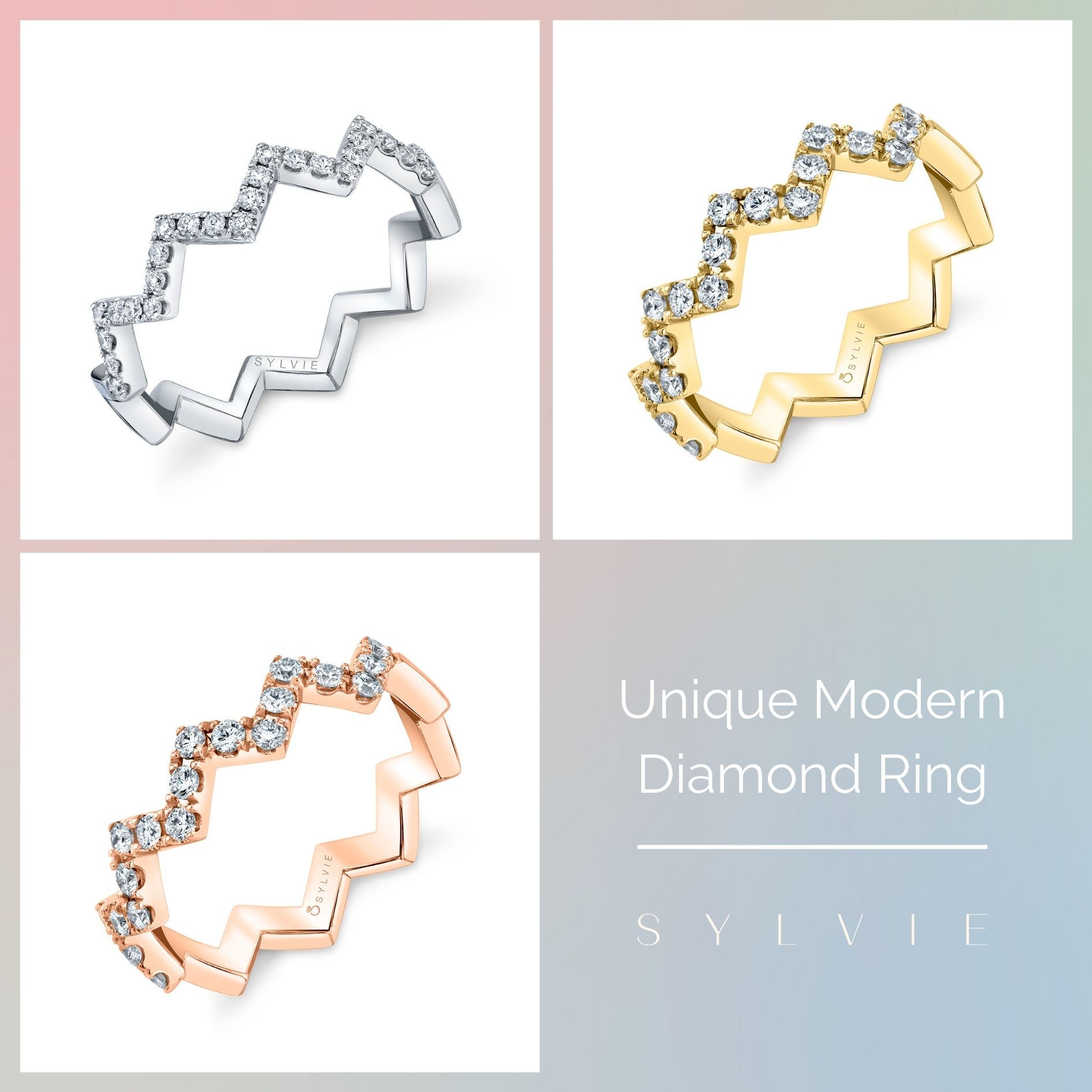 mother's day gift guide unique modern diamond ring