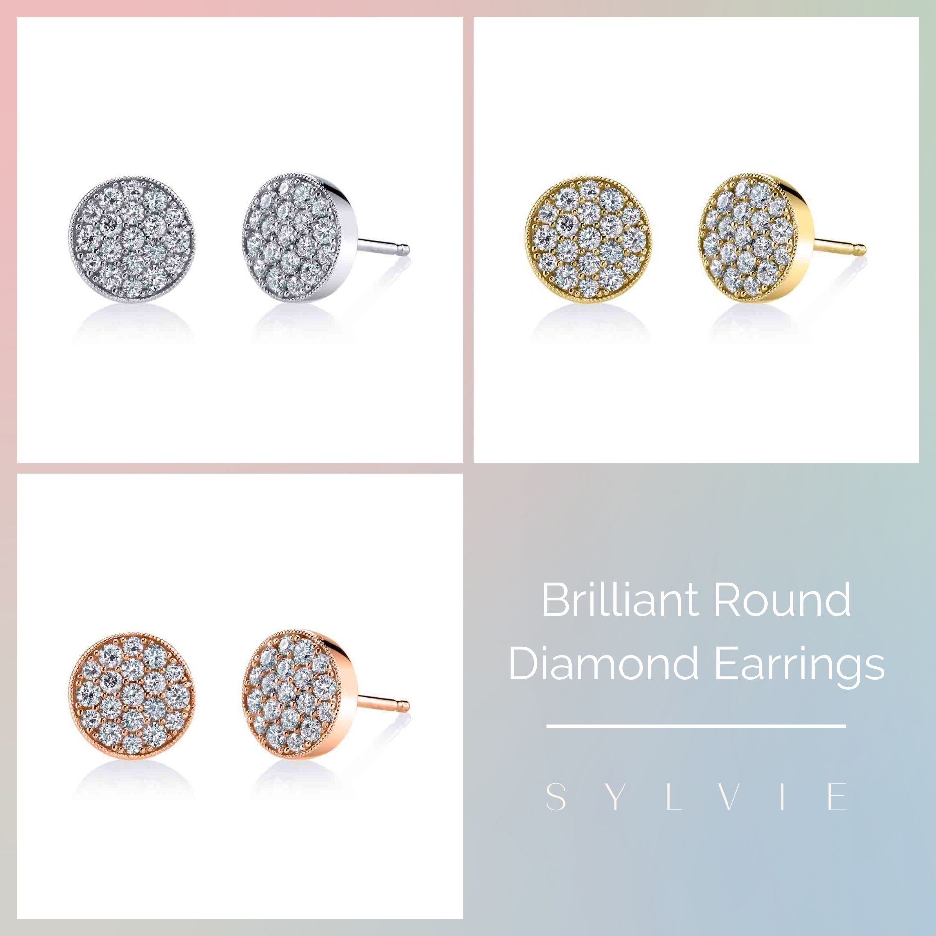 mother's day gift guide brilliant round diamond earrings
