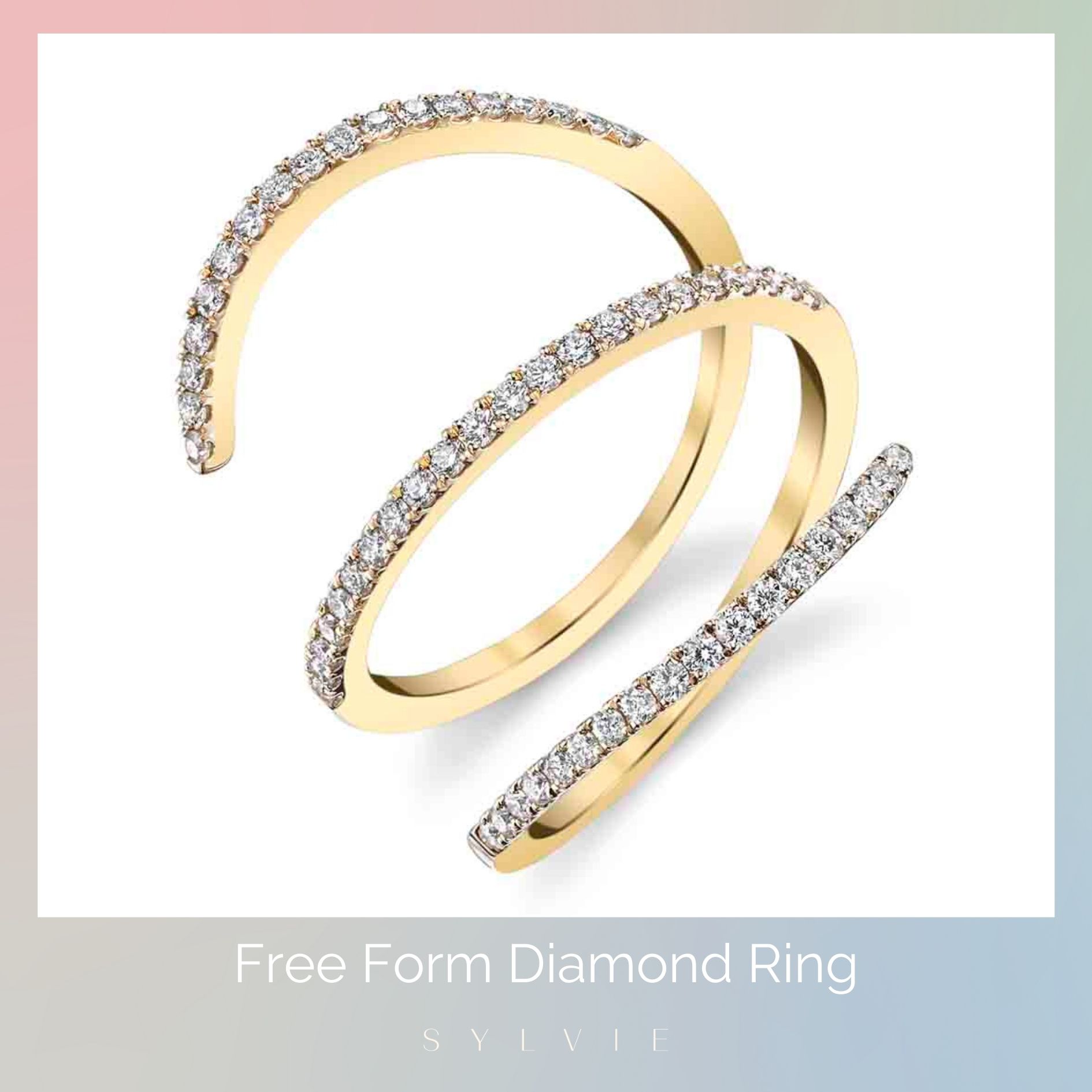 mother's day gift guide free form diamond ring